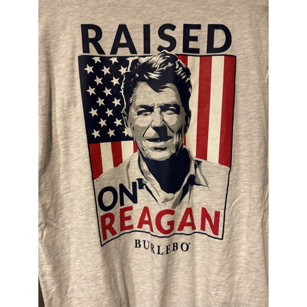 Burlebo Raised On Reagan T-Shirt Medium Long  Sleeved  (D)